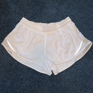 White Hotty Hot Shorts 2.5"